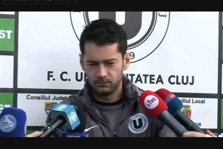 Alex Pacurar, despre U Cluj - Targu Mures: Despre noi nu se vorbeste de blaturi VIDEO - VEZI TOT ce a spus