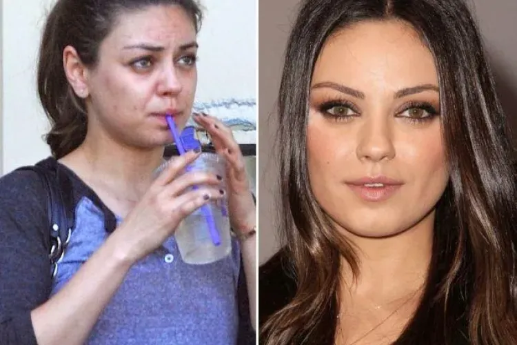Vezi cum arata actrita Mila Kunis fara machiaj si Photoshop FOTO