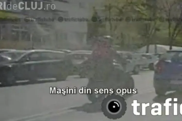 Motociclistul lovit in Floresti, rula nebuneste inainte de accident pe Calea Floresti VIDEO filmat in TRAFIC