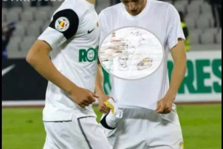 Vezi tricoul incendiar pe care il purta Gicu Grozav la meciul cu CFR Cluj FOTO