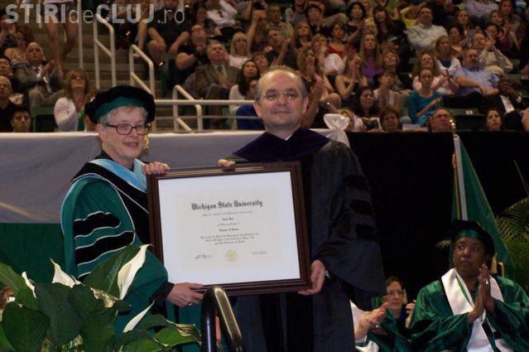 Emil Boc a primit titlul Onorific de Doctor in Drept la Universitatea Michigan State