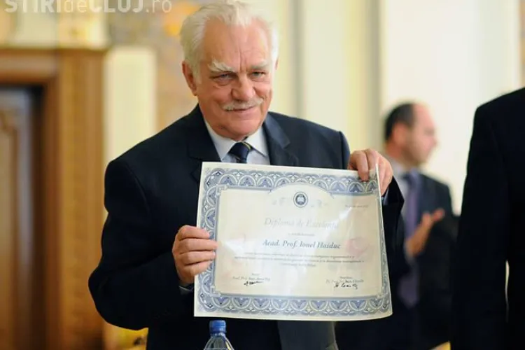 Ionel Haiduc a primit diploma de excelenta cu ocazia implinirii varstei de 75 de ani FOTO