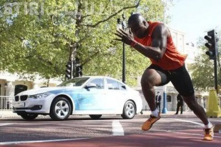 Un fost campion olimpic la atletism a reusit sa intreaca un BMW cu sute de cai putere! VIDEO 
