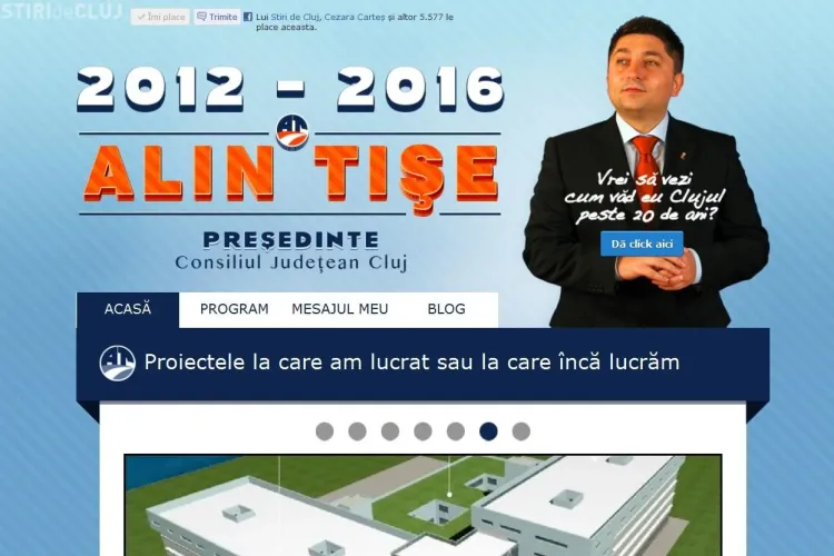 Alin Tise si-a lansat site-ul de campanie! Cum ti se pare?