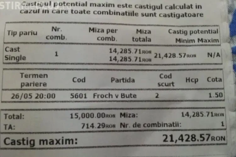 MIRCEA BADEA a pierdut o mica avere pe meciul lui Bute! VEZI biletul pierzator