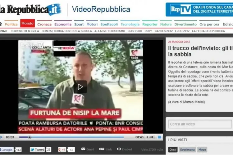 O GAFA uriasa de la Realitatea TV a facut inconjurul lumii! Vezi cum se regizeaza un "LIVE" VIDEO