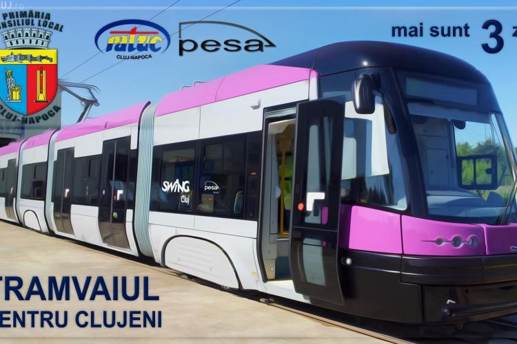 Asa va arata tramvaiul MOV care va circula in Cluj-Napoca! VA PLACE? FOTO