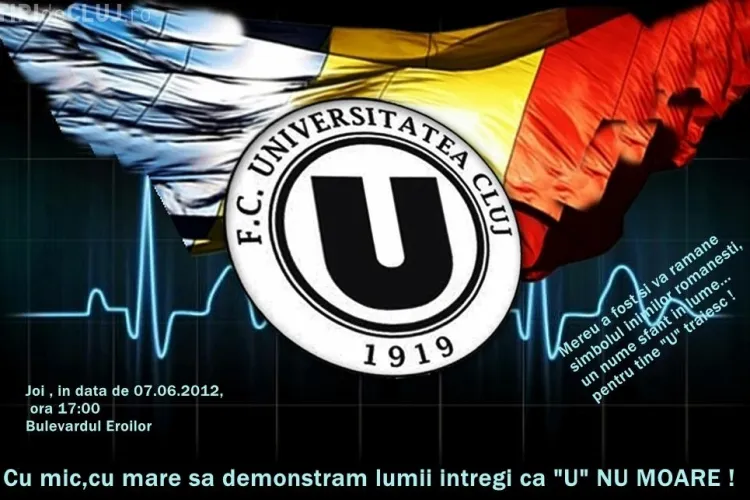 Suporterii U Cluj ies in 7 iunie in strada pentru a-si sustine echipa