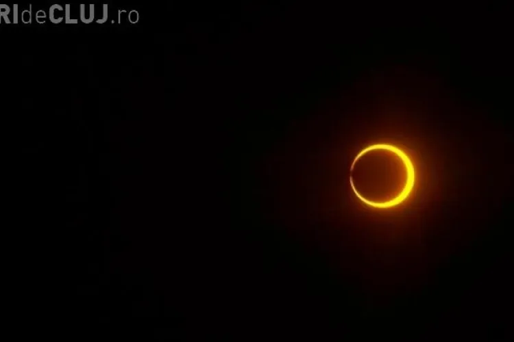 IMAGINI spectaculoase cu eclipsa inelara de soare FOTO