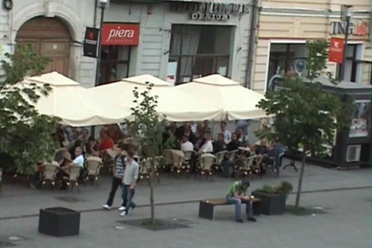 Uioreanu a sarbatorit victoria pe o terasa de pe Eroilor VIDEO