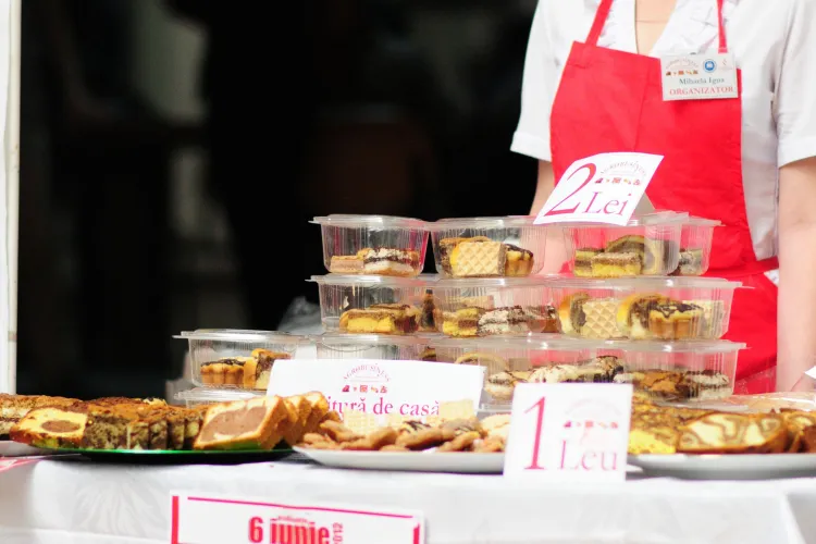 Produse agroalimentare vandute de studentii de la FSEGA