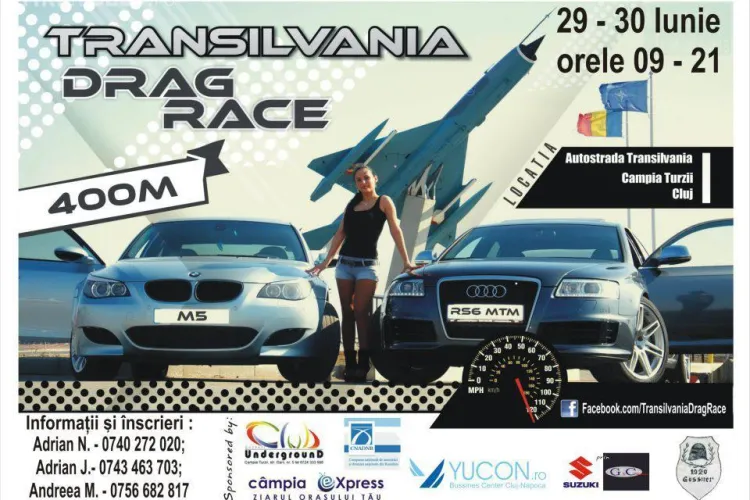 Curse legale de mașini pe Autostrada Transilvania