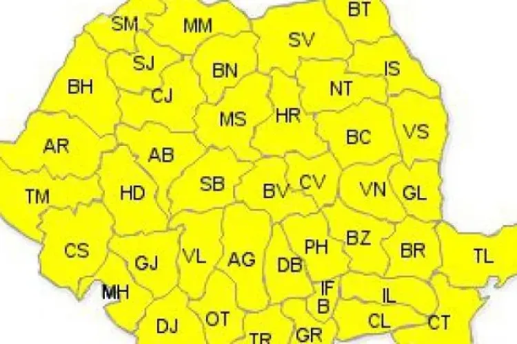 COD GALBEN de CANICULĂ. Vezi când va fi cel mai cald