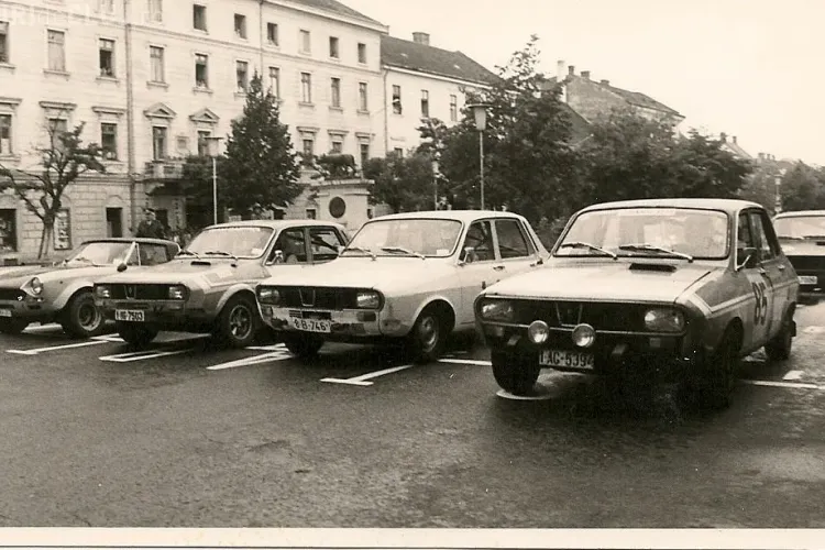 Proba de raliul prin centrul Clujului, dupa modelul celor din anii '70 - '80! VEZI poze de epoca FOTO