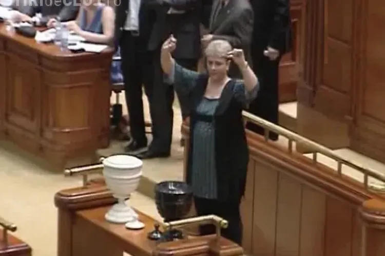 VIDEO - Teo Trandafir a facut show la votarea motiunii. A votat impotriva taierii pensiilor