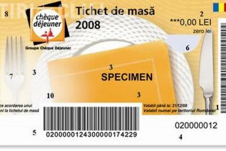 Tichetele de masa, cadou, cresa si vacanta vor fi impozitate din 1 iulie