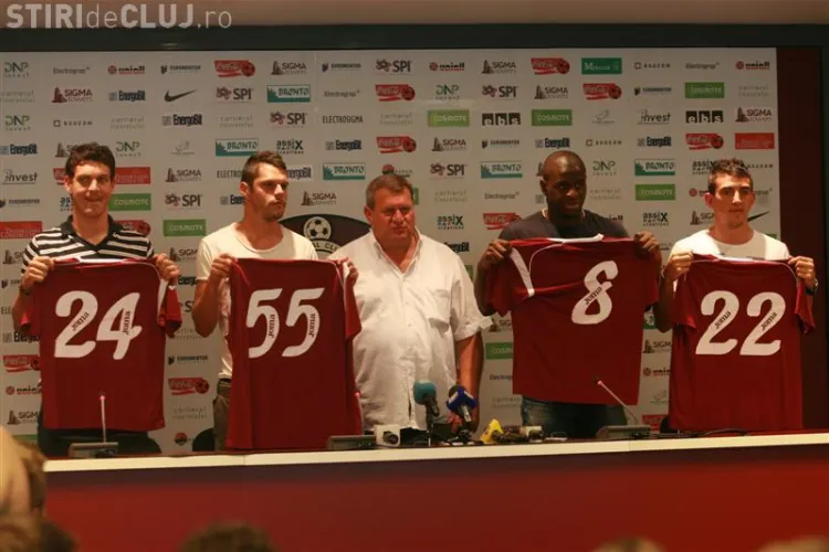 Ioan Hora, Dominique Kivuvu, Nuno Diogo si Ionut Rada au fost prezentati oficial la CFR Cluj