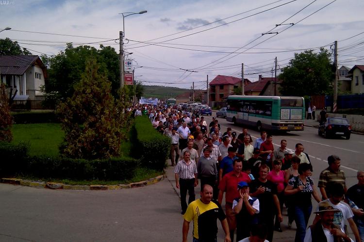 VIDEO - 1.500 de fermieri protesteaza la Cluj-Napoca - Galerie FOTO