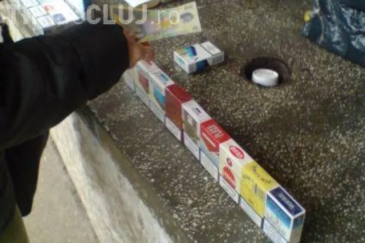 Inselaciune in Piata Marasti. Un clujean vindea pachete de tigari indesate cu hartii