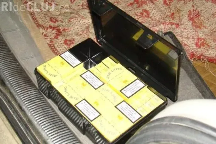 Taran "contrabandist" cu tigari, depistat in comuna Catcau, jud. Cluj