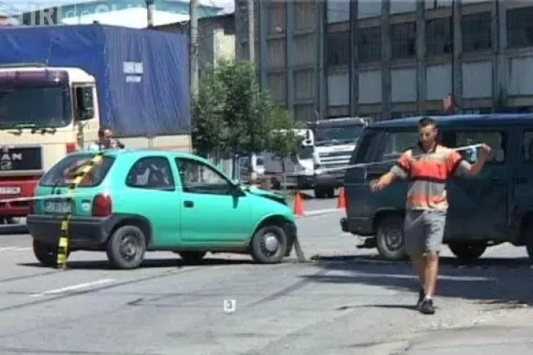 Accident la intrare in Dej! O persoană a fost rănită pe strada 1 Mai din Dej VIDEO