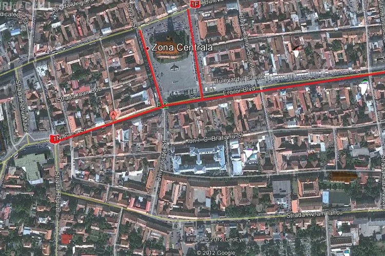 Vezi HARTA Clujului Pietonal! Din 14 iulie spunem ADIO mașinilor pe durata weekend -urilor FOTO