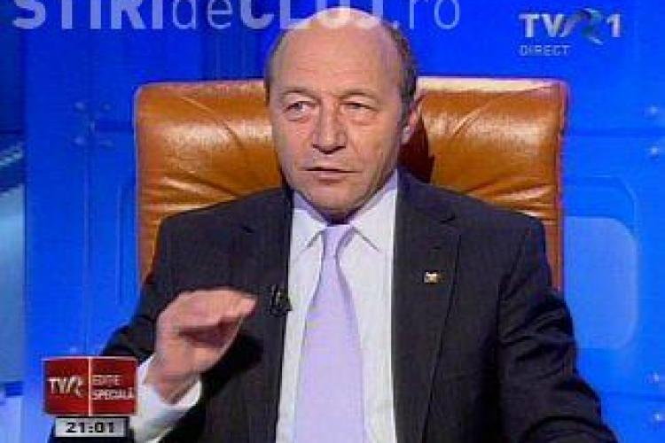 Băsescu s-a contrat cu moderatorul TVR, Mihai Rădulescu