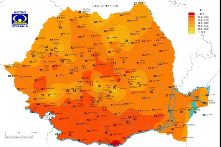 Care sunt cele mai răcoroase locuri din Cluj VEZI HARTA