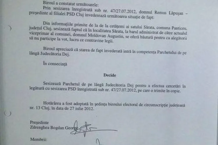 CLUJ: În Băişoara, alegătorii sunt ameninţaţi de primar să nu voteze FOTO