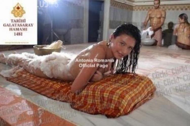Antonia a pozat GOALĂ şi PLINĂ DE SPUMĂ la baia turcească FOTO