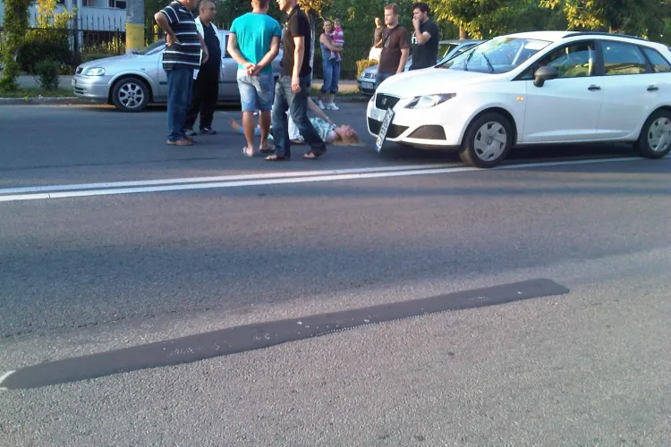 Accident pe strada Observatorului! O maşină a dat peste un pieton FOTO