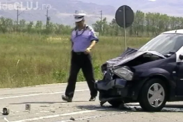 Accident la Nima, lângă Dej. Două persoane sunt rănite VIDEO