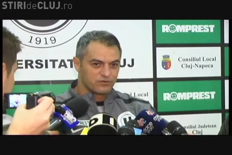 Cristi Dulca nu crede că U Cluj va merge la Bistrița VIDEO
