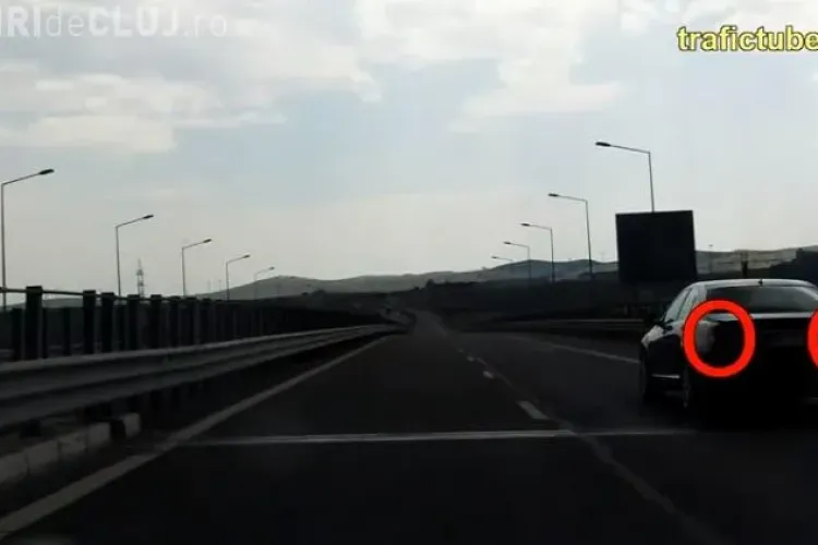 VIDEO cu traficul haotic de pe Autostrada Transilvania. Șoferii parcă au uitat să conducă 