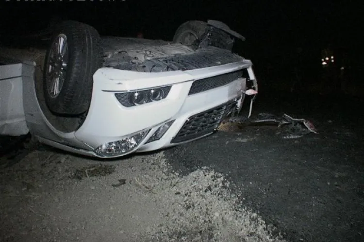 Accident la Câțcău! Cum s-a făcut PRAF un Mercedes de 50.000 de euro VIDEO și FOTO