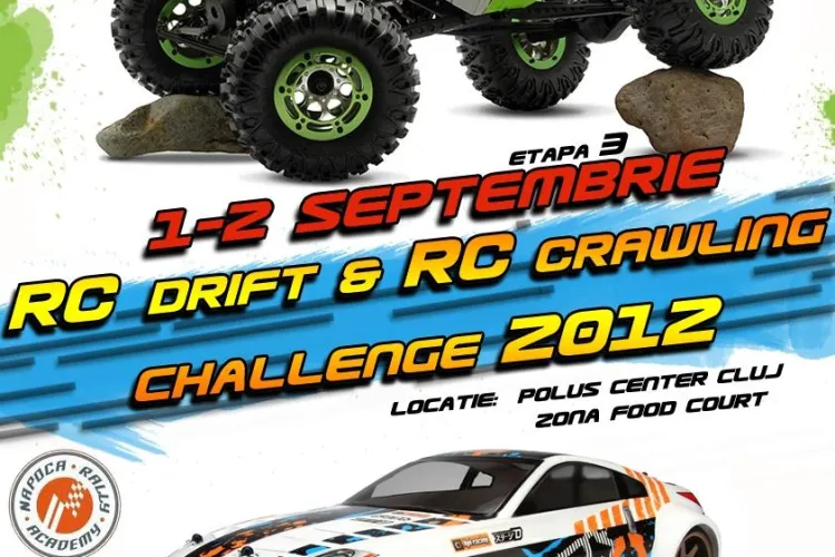 Iubitorii de adrenalină, aşteptaţi la Campionatul National Privat de RC Drift & RC Crawling, la Polus Center 