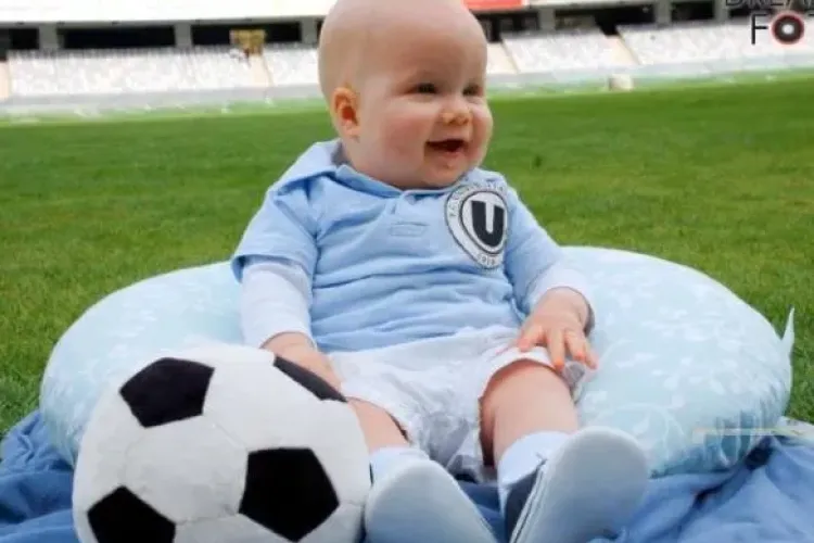 Cel mai tânăr fan al U Cluj își susține cu tot sufletul echipa VIDEO