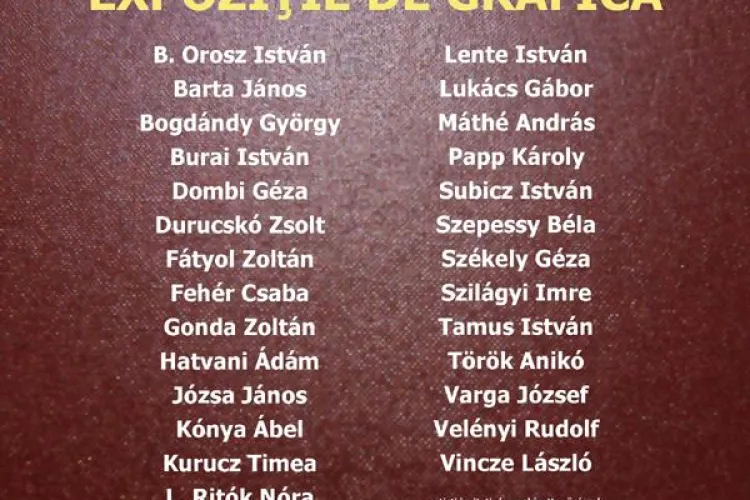 Expoziţie de grafică la Muzeul de Artă