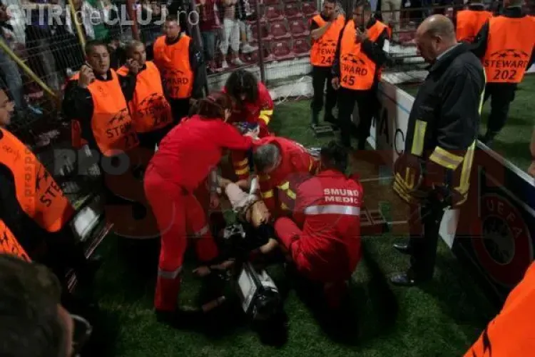 Un suporter a făcut stop cardio-respirator la meciul CFR - Basel