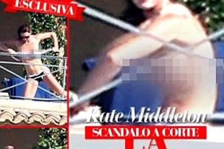Alte 50 de fotografii cu Kate Middleton TOPLESS: Le publică chiar dacă ne sună Regina  
