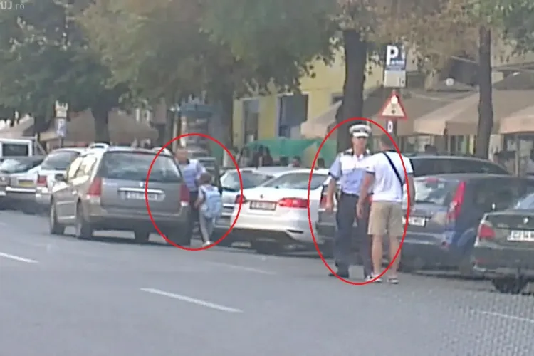 Polițist în ACȚIUNE ÎN fața la Diesel: Amendează un șofer, dar pe un alt polițist îl lasă în pace - VIDEO