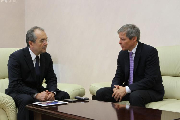 Dacian Cioloș, comisarul european pentru agricultură, s-a întâlnit cu Emil Boc - FOTO