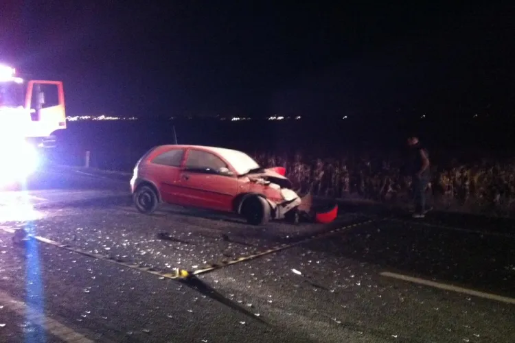 Accident pe Centura Apahida! Un Opel a intrat sub un camion - VIDEO