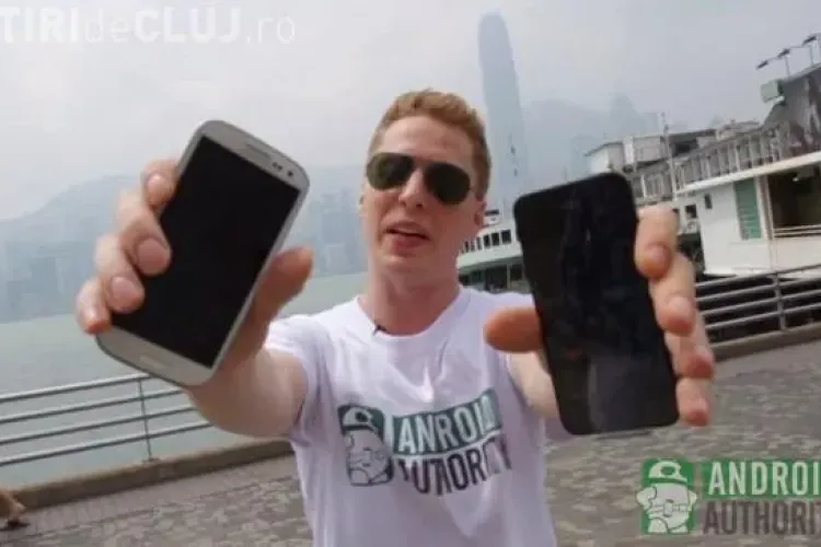 Care e mai rezistent la căzături, iPhone 5 sau Samsung S3? - VIDEO
