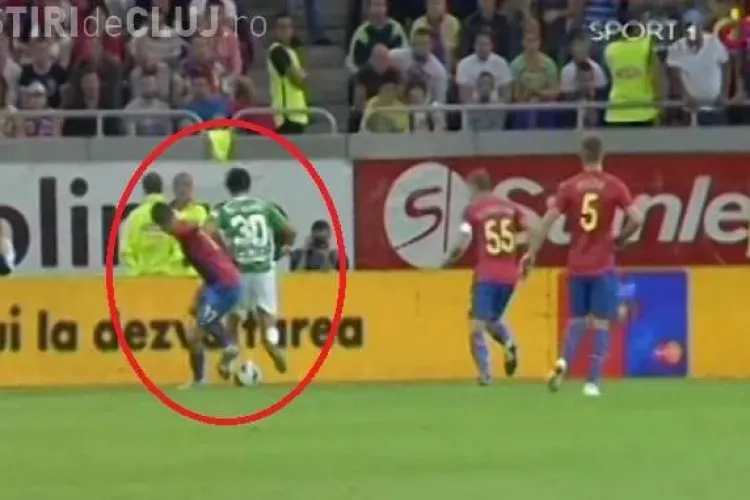 CFR Cluj a avut un penalty la meciul cu Steaua, la 0-0 - VIDEO