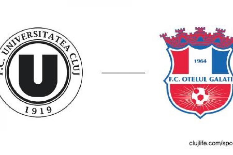 Știri de Cluj te trimite la meciul ”U” Cluj - Oțelul Galați. Vezi cum poți câștiga un bilet