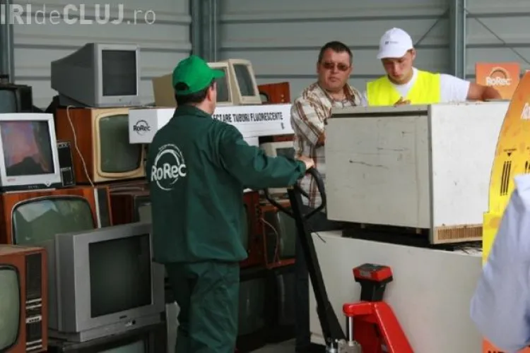 Cluj: Se colectează frigidere, televizoare și mașini de spălat defecte. Unde le DUCI și câți BANI primești pe ele