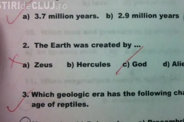 IMAGINEA ZILEI. Testul la geografie care a aprins internetul FOTO