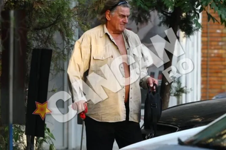Florin Piersic, dezbrăcat pe jumătate pe stradă cu o presupusă amantă - FOTO