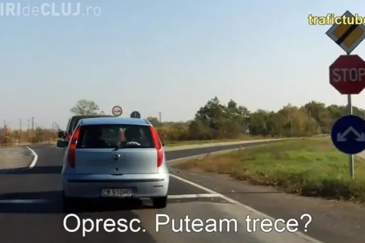 Și poliția din Ungaria stă la pândă? Un șofer clujean a filmat un echipaj care monitoriza ”invizibil” o intersecție - VIDEO